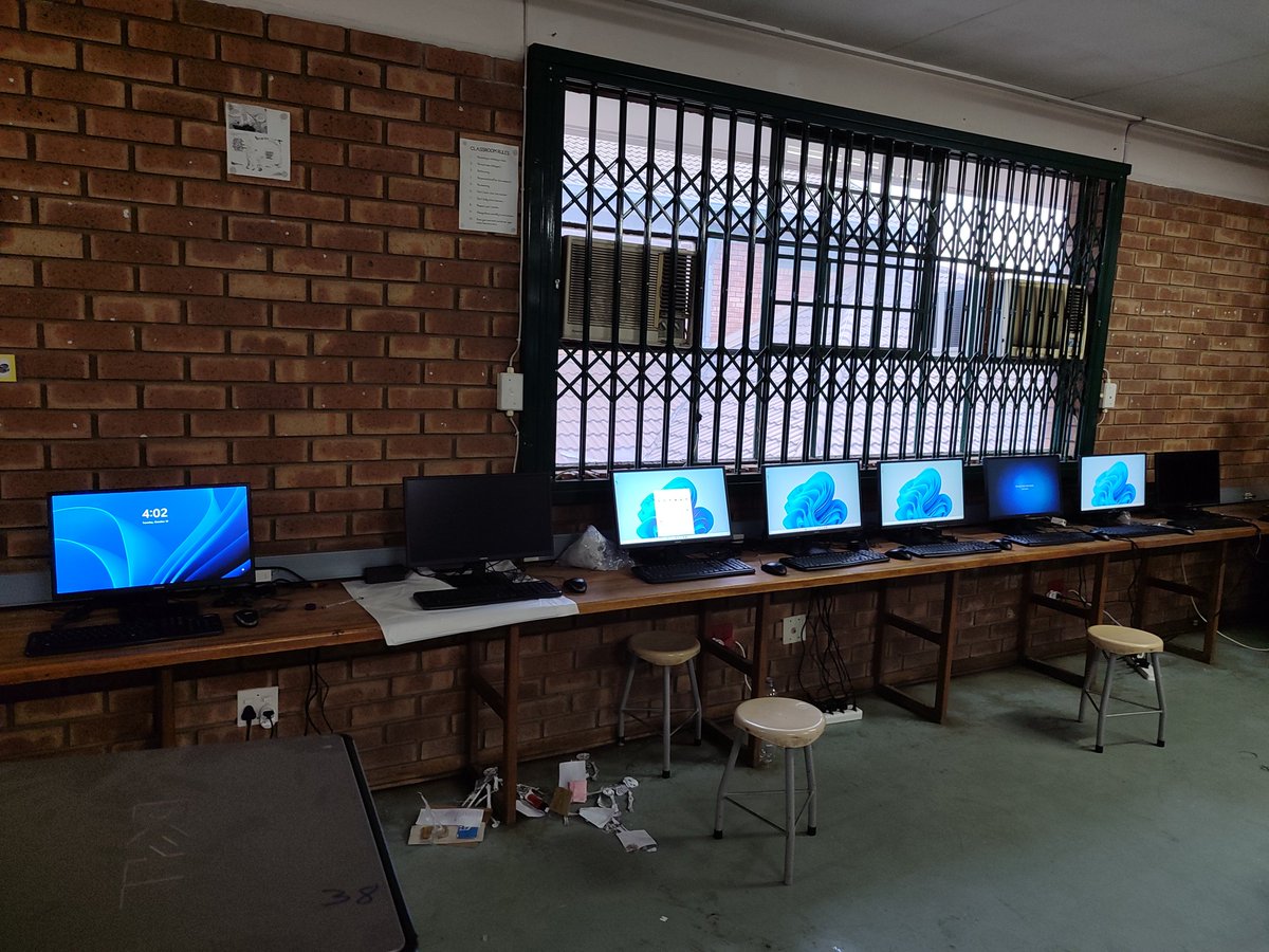 Provided 30 computers to a primary school.