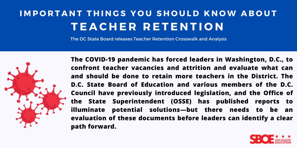 DCSBOE's tweet photo. 📢🧑‍🏫 @DCSBOE released the Teacher Retention Crosswalk and Analysis briefing. Here's what you should know! 📚🔍 #EducationInsights #TeacherRetention #YourEducation #YourVoice https://t.co/hO1fAERnQb