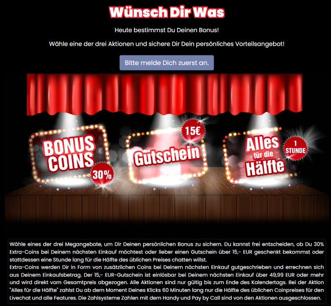 Wir machen W&uuml;nsche wahr! W&auml;hle Deinen pers&ouml;nlichen Megabonus! Auf https://t.co/BnMEGqwWIj https://t.