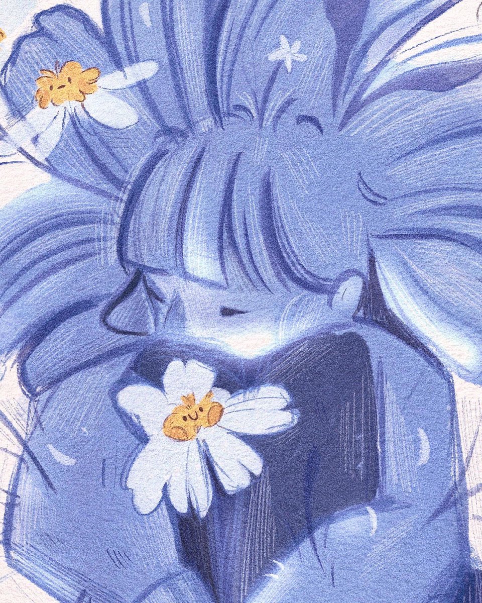 _katdew's tweet photo. Blue #peachtober23 https://t.co/jLnmqet6UC