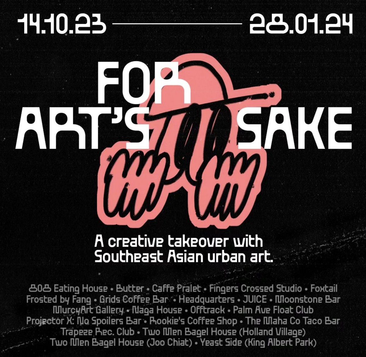 salmoncartoon's tweet photo. I'm here to announce that we're participating in For Art's Sake 2023 by Gofy (Creative Community for SEA) 

The exhibition presents 80 artworks reimagining famous and iconic Western art, with a twist.

Find them at these 21 homegrown businesses around 🇸🇬 from 14 Oct 23–28 Jan 24 https://t.co/tsf84yYrOt