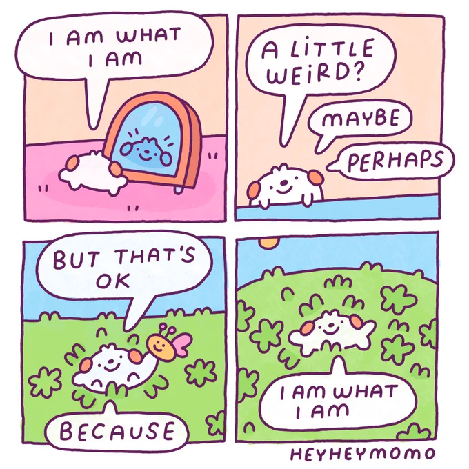 You be you, I'll be me 