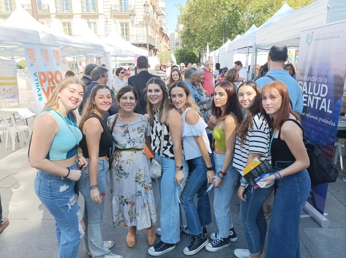 “Salud Mental, Salud Mundial: un Derecho Universal”, <a href="/Ayto_Sevilla/">Ayuntamiento de Sevilla</a> organiza una Campaña de Información y Sensibilización sobre los Problemas de Salud Mental Juvenil para el bienestar emocional #DiaMundialdelaSaludMental 
Investigadoras de <a href="/LoyolaAnd/">Universidad Loyola</a> presentes en el encuentro