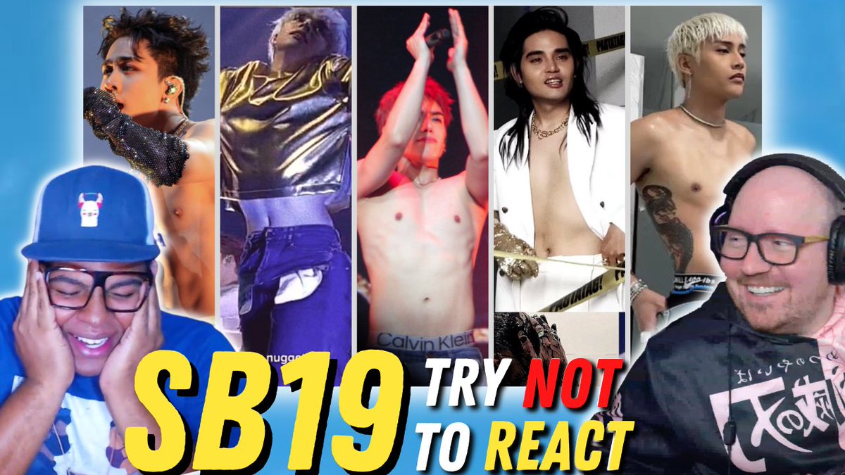 TopherReacts's tweet photo. A’TIN Attempt the “#SB19 Try Not React Challenge 2023” (w/ @Psynergic)
.
Easily one of the most difficult challenges. Did we pass? You be the judge
.
Full video: https://t.co/KrnBtLTznO
.
#SB19_Josh #SB19_Justin #SB19_Ken #SB19_Pablo #SB19_Stell #TryNotToReact #CashualChuck https://t.co/RPVr8Nzowe
