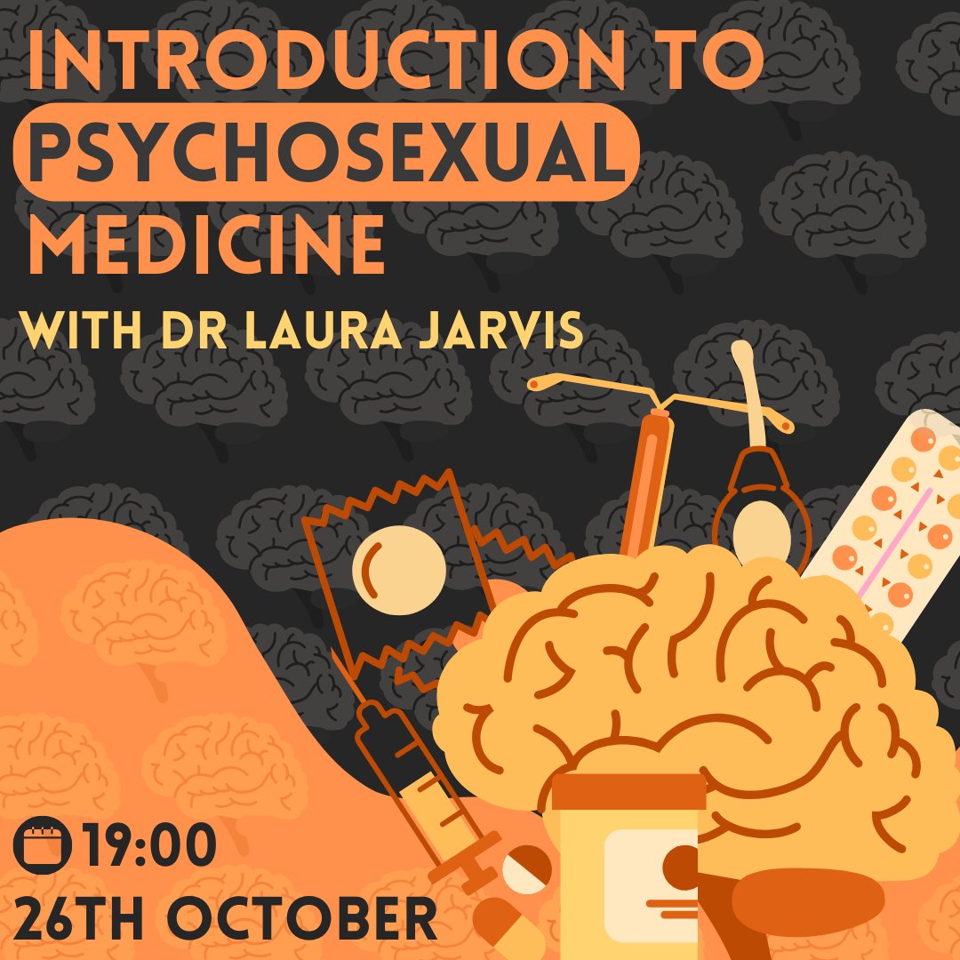 This month's event is all about psychosexual medicine! Join us as we learn some theory behind psychosexual medicine and apply this to cases. This month's speaker is the brilliant Dr Laura Jarvis, a sexual health consultant from Scotland. Sign up now! share.medall.org/events/introdu…