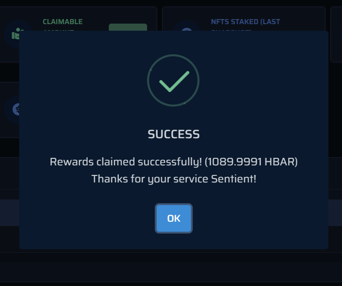 SoloGangGang's tweet photo. Not too shabby in the depths of a bear market!
π¬π€π₯°Just claimed my @SentX_io rev-share.
When this space is moving π«’
#NFA #HBARNFTs #DYOR #HBAR #DiscoverSentX https://t.co/yGWq87exPd
