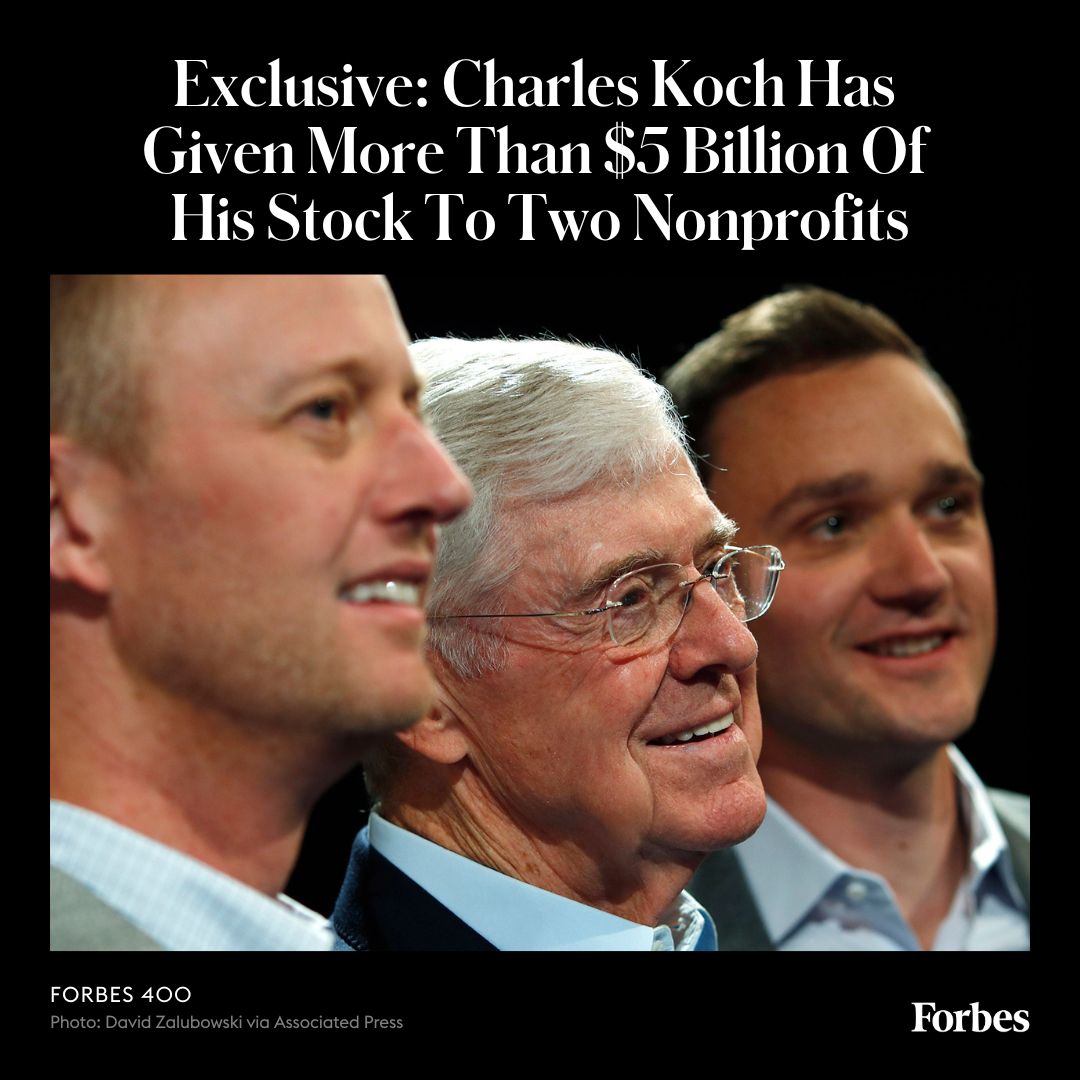 Forbes's tweet image. His previously unreported $4.3 billion gift to Believe in People is now the largest publicly disclosed donation to a 501(c)4–a type of nonprofit with fewer restrictions on lobbying and politics than traditional charities. on.forbes.com/6017uRUoB #Forbes400