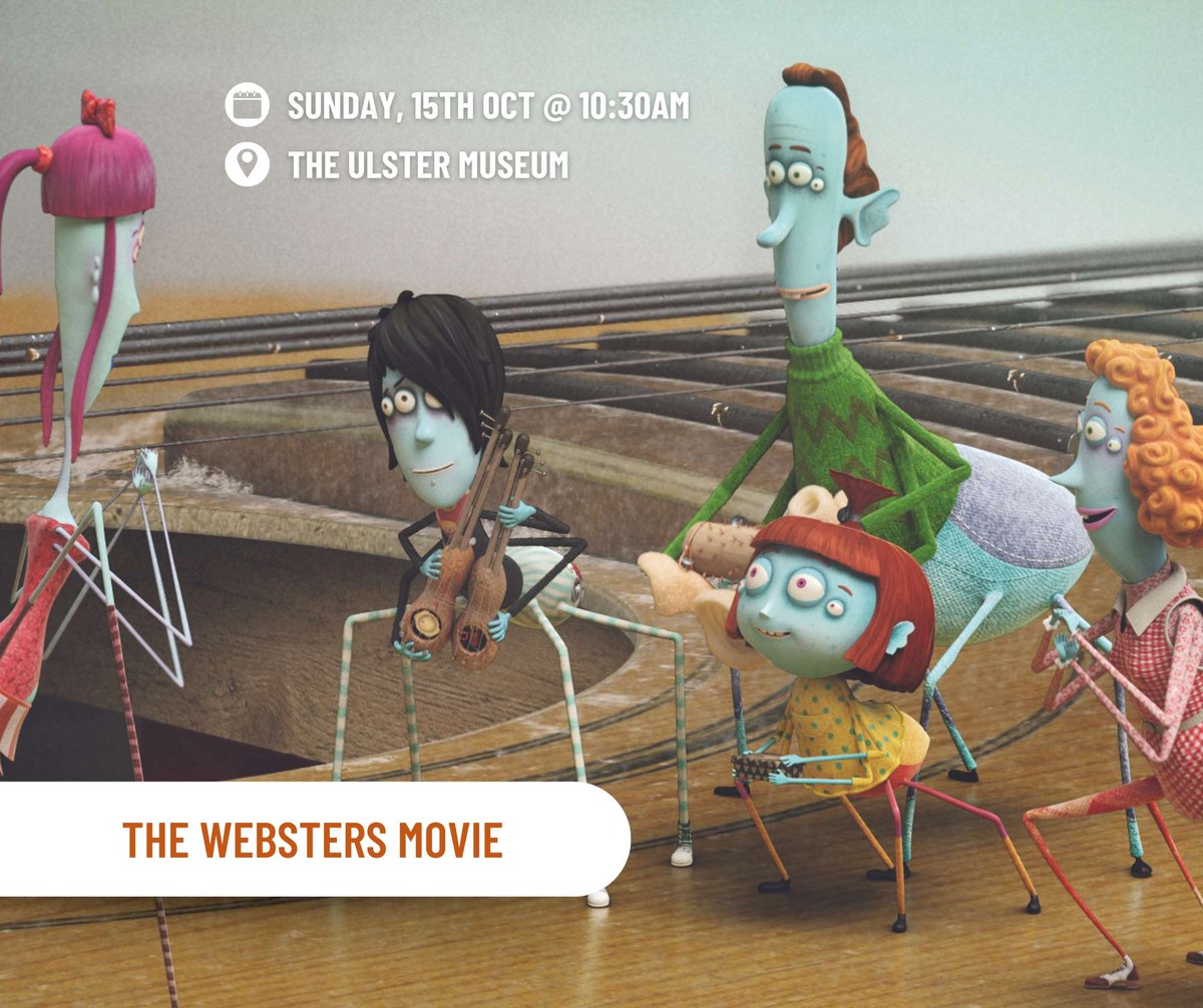 Cinemagic's tweet photo. #PremieresAndPreviews w/ #CinemagicFilmFestival
 
The Websters Movie
🗓️15 Oct @ 10:30am
📌@UlsterMuseum
 
Lili Webster lives with her brother Hugo, her parents, + her grandparents in the machine room of an elevator, but her world is so much bigger!

🔗 https://t.co/3nhNBi2nGK https://t.co/dbXeRAX6Zn