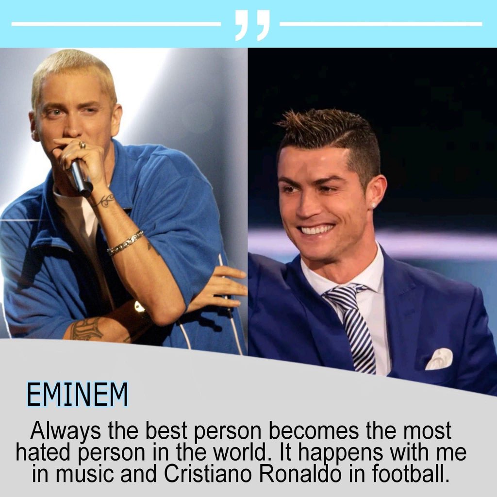 Eminem on FIFA disrespecting Cristiano Ronaldo.