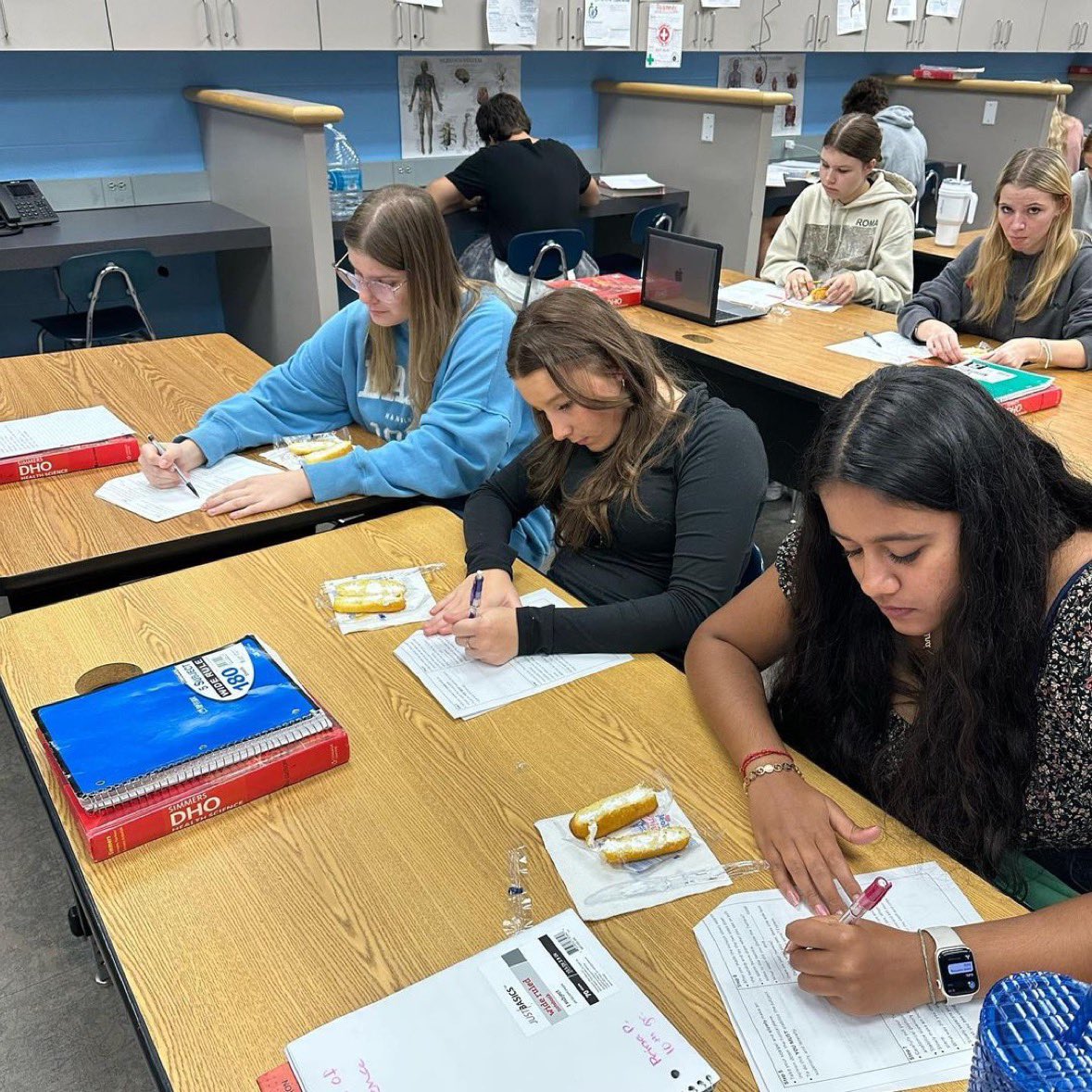 GulfShoresBOE's tweet image. Repost from @gshs_sportsmed
•
Foundations of Health Science students practiced their anatomical directional terms today! They completed a dissection lab and labeled their patient with different directional terms used in health care! #HealthScienceAcademy #Anatomy