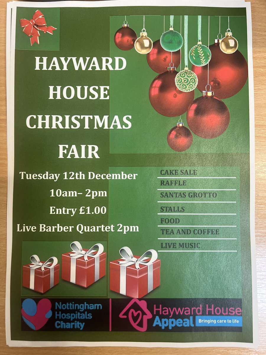 Our Christmas fair Tuesday 12th December