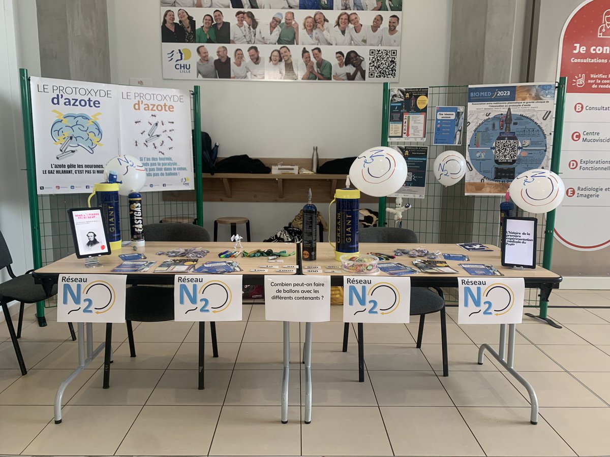 FiliereProto's tweet image. La Filière N2O était présente ce matin à l’Institut Coeur Poumon au @CHU_Lille pour discuter autour de la thématique du #gazhilarant à l’occasion de la fête de la science