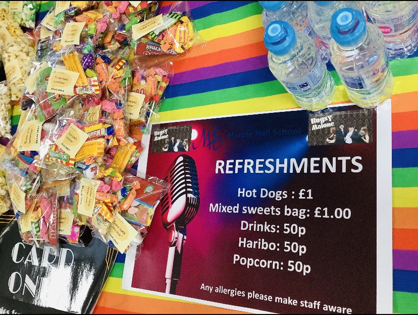 <a href="/MarpleHall/">Marple Hall School</a> tonight’s opening night! #bugsymaloneproduction find your favourite quote and enjoy a sweet or two while watching the show! #collaboration #mhsspirit #FeelTheImpact #quote #snacks #audienceparticipation #enjoytheshow 🎬