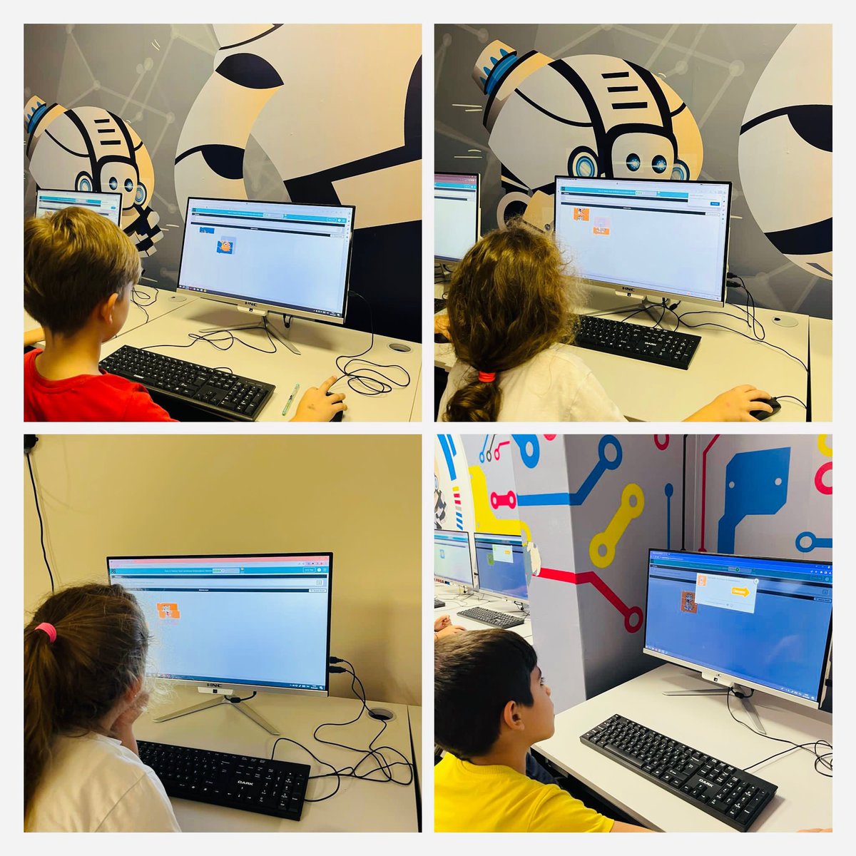 BursaBk's tweet image. 1. Sınıf öğrencilerimiz ile Kodlama ve Robotik dersimizde Code Week kapsamında blok tabanlı kodlama yaptık. 🤖🦾💻
#codingBK
#heranımdabahçeşehir
#bahcesehirnilüferkampüs♥️💙