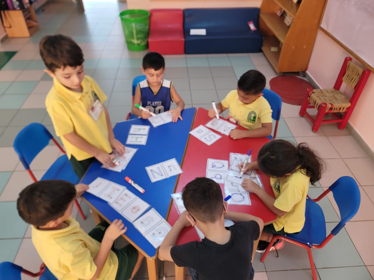 Our enthusiastic students went through various stations in the classroom to learn the alphabet. They practised writing each letter, recognizing their corresponding sound &amp; writing them appropriately within the given lines
<a href="/mariambaghdadi/">mariam baghdadi</a> <a href="/Hhhsinfo/">Houssam Hariri HS</a> <a href="/tbaassiri/">Tharwat Baassiri</a> <a href="/monifa_baba/">Monifa Baba</a> <a href="/sashgh/">Sasha Ghosn</a>