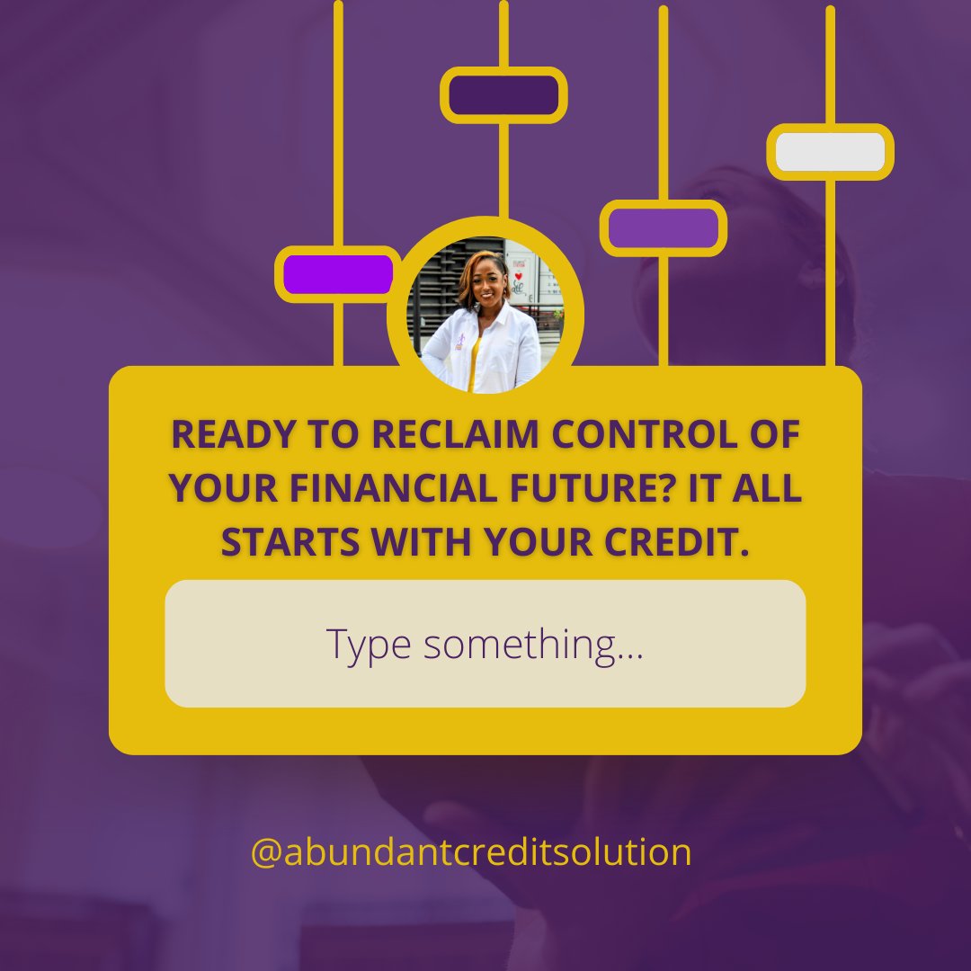 AbundantConsult's tweet image. 🌟 Ready to reclaim control of your financial future? It all starts with your credit. Reach out to our experts for personalized credit repair solutions. Your path to financial empowerment is just a message away! 🚀💳 #FinancialControl #CreditRestoration #GetStartedNow