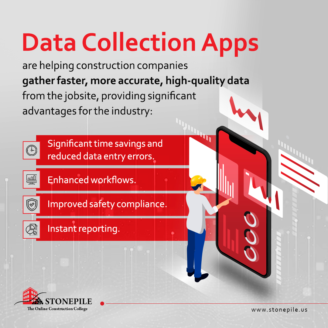 StonepileOnline's tweet image. Data Collection Apps have revolutionized the construction industry by equipping companies with the ability to gather faster, more accurate, and high-quality data directly from the jobsite. #constructionindustry #DataCollectionApps #constructionjobsite