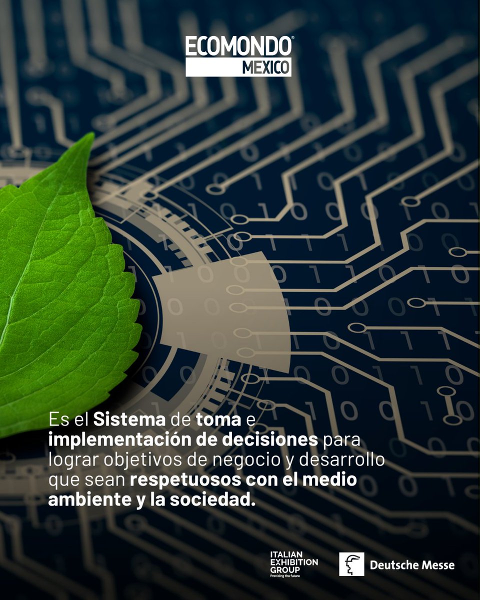 EcomondoMx's tweet photo. 💡 ¿Qué es la Gobernanza Sostenible?

Es el sistema de toma e implementación de decisiones que guía a las organizaciones hacia objetivos de negocio y desarrollo que son amigables con el medio ambiente y beneficiosos para la sociedad. 🤝🌱

#GobernanzaSostenible #Sostenibilidad https://t.co/8XZQ9F9v6f