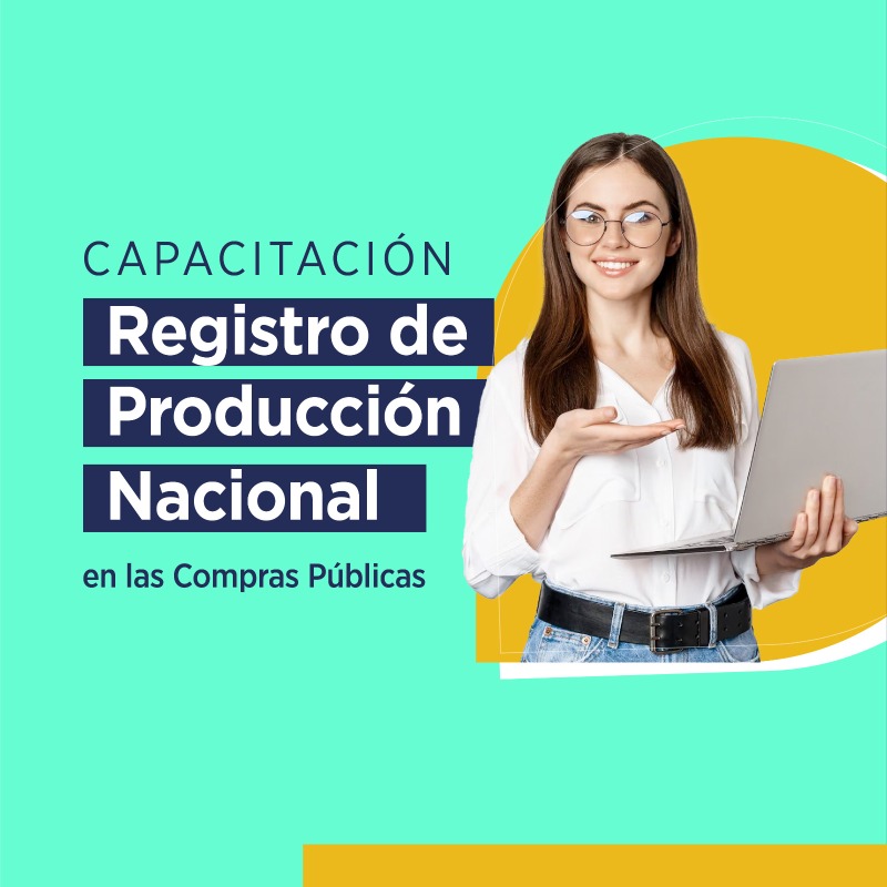 Produccion_Ecu's tweet photo. 📌 Aprende más acerca del #RegistroDeProducciónNacional en las Compras Públicas.

Únete al seminario web realizado en conjunto por @SERCOPec y @Produccion_Ecu.

🗓️ Jueves, 12 de octubre de 2023
🕐 10:00
🧑‍💻 Enlace: https://t.co/fd8XEGsWVT 

#NuestroTrabajoContinúa