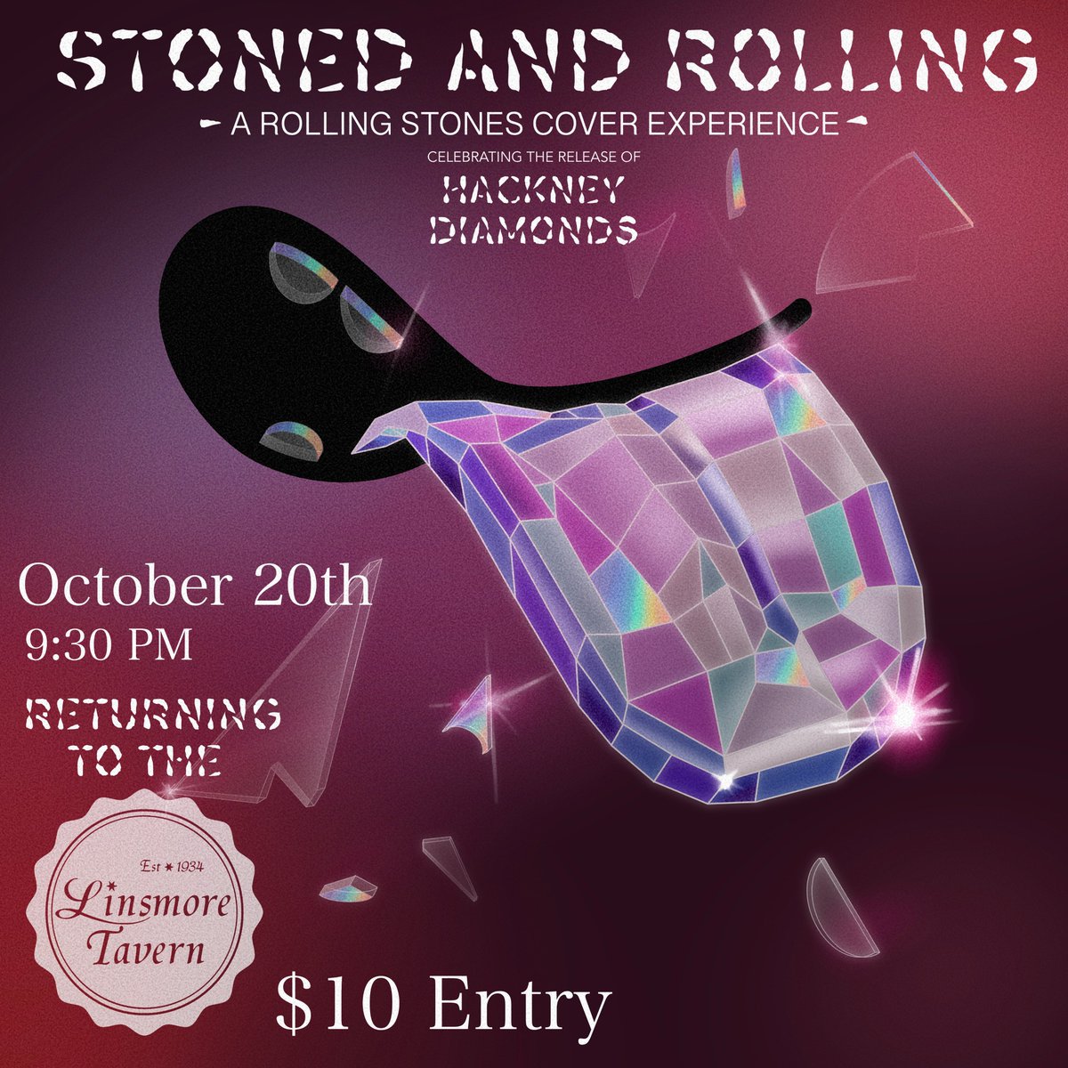 stonednrolling's tweet photo. STONED AND ROLLING IS BACK AT THE LINSMORE BABY!
On Friday, Oct 20th, Stoned and Rolling is lighting up the stage to celebrate the release of Hackney Diamonds with a night of high energy rock and roll! AWWWW YEAH!
#rocknroll #livemusic #rollingstones  #coverband #hackneydiamonds https://t.co/sG1qPalXkM