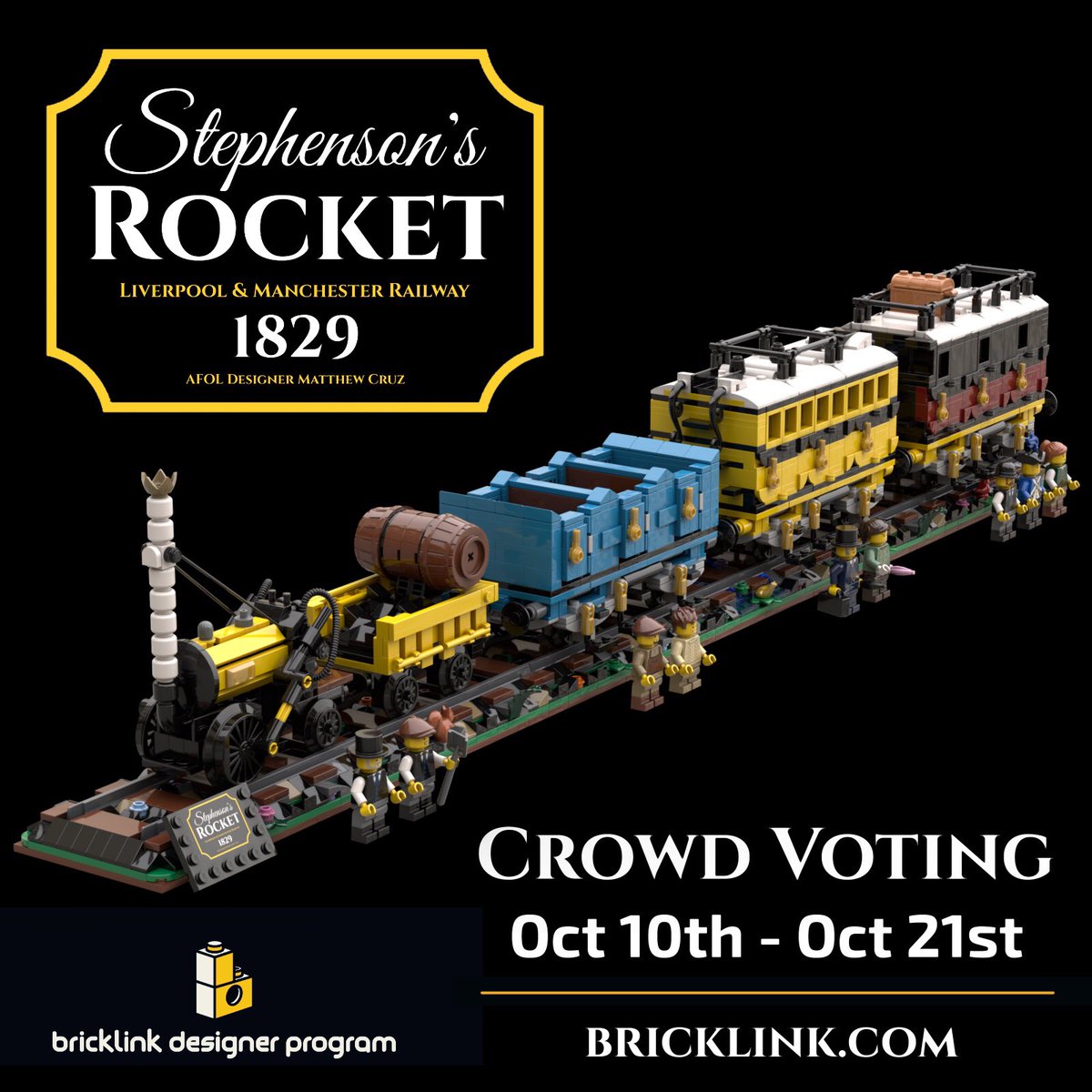 MadDadBricks's tweet photo. 🚂💛🛤️ Step into the past with us! We're on the brink of bringing the iconic Stephenson's Rocket 1829 LEGO set to life, but we need YOUR help to make it happen. 🌟

https://t.co/ISDAOb7uS0

#StephensonsRocket #BricklinkDesignerProgram

#lego #bricklink #afol #legomoc #legotrain https://t.co/UM6T7MkBDW