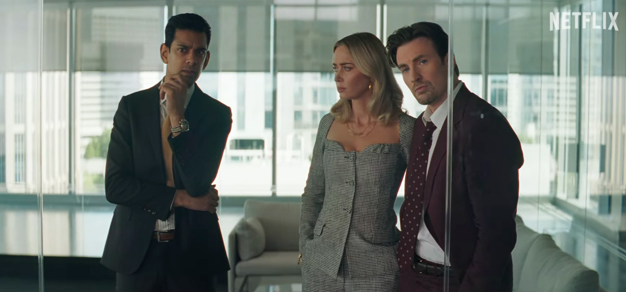 Alex B. on X: "Emily Blunt & Chris Evans in Netflix's 'Pain Hustlers' Official Trailer https://t.co/Dku5GSJqQ5 via @Netflix #PainHustlers #EmilyBlunt #ChrisEvans #CatherineOHara #TIFF23 https://t.co/DOpw5eele0" / X