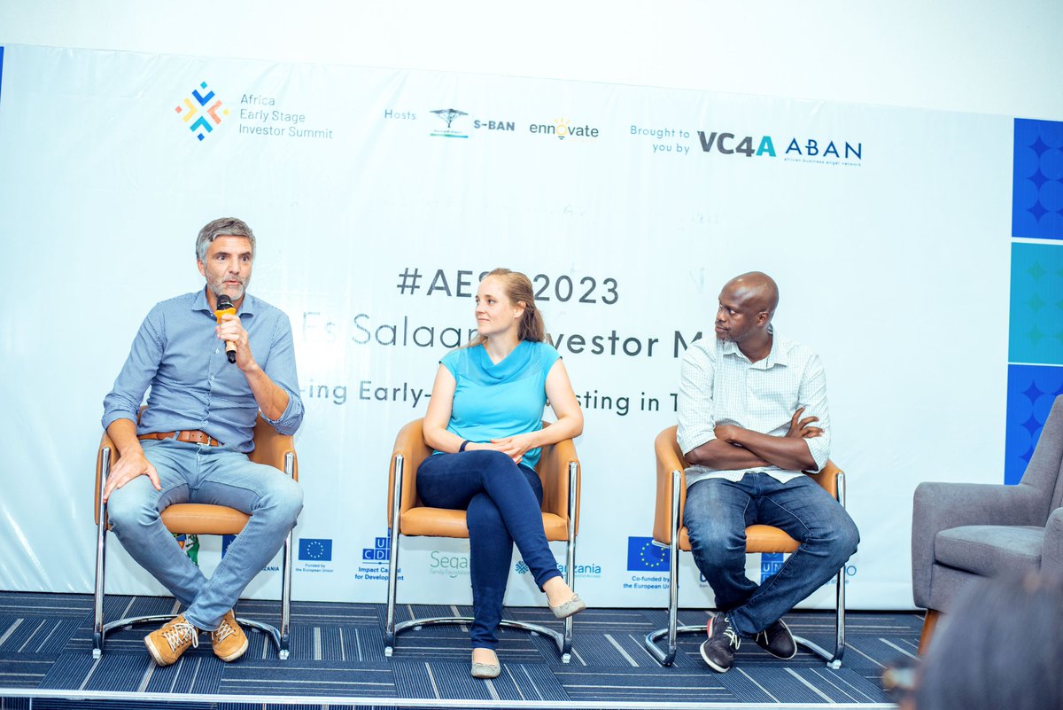 omoklin's tweet image. Last week Thursday, we hosted investors, development partners, and Government agencies during #AESIS2023 Investor Meetup event in Dar. We celebrated milestones achieved so far in unlocking capital for startups and we look forward to accelerating our efforts in the coming year.