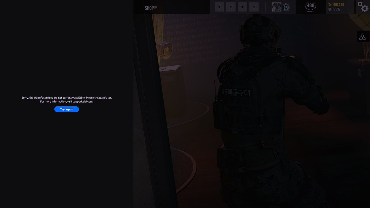 Techn0_DECK's tweet photo. @Rainbow6Game #UbisoftTradition new update comes with new bugs, thank you ubisoft https://t.co/k91N7jPUy4