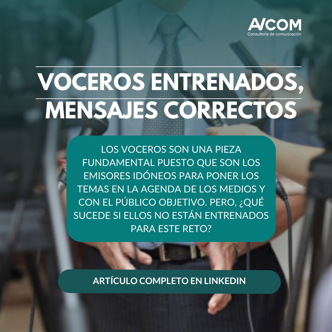 avcom_pe's tweet photo. ¿Qué rol juega un vocero en la estrategia de comunicación de una empresa o marca? ¿Y qué tan importante es que conozca los mensajes a posicionar y pueda transmitirlos de forma correcta?
Artículo completo 👉 https://t.co/DLbGG6Q1kt  #mediatraining #AVCOMPerú #consultoria #pr #RRPP https://t.co/f5NZ0y5lkH