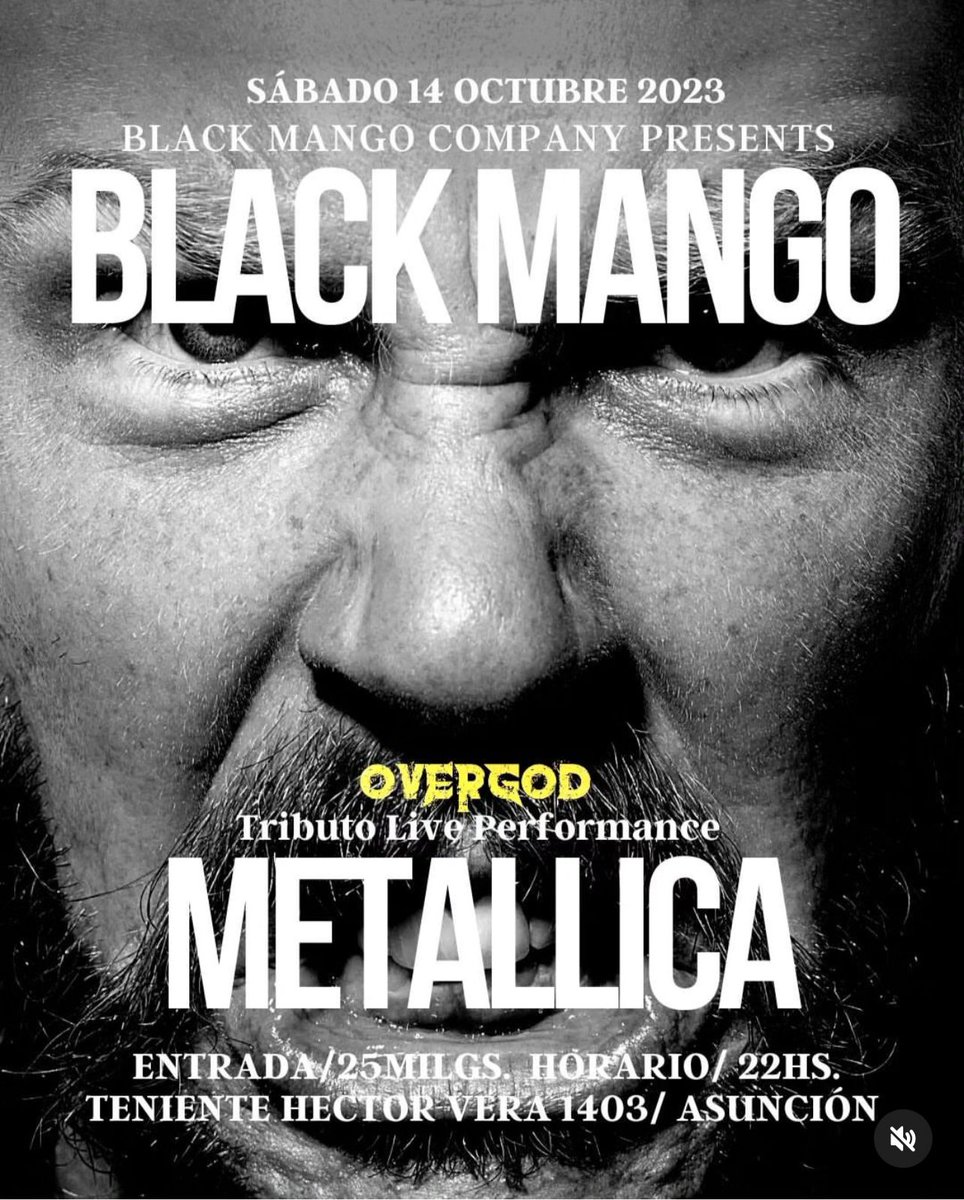 🔥Genteee 🔥

Este sábado14 de octubre nos vemos en @blackmangocompany con los clásicos, exitos de <a href="/metallica/">Metallica</a> y cervezas frías 🍺

Entradas : 25.000 gs
Nos vemos ahí  🤟🔥

#metallica
#metalicacover 
#metallicafans