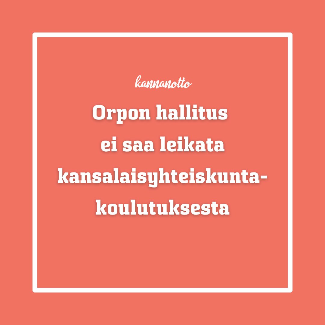 Allekirjoitimme ennen budjettiriiheä adressin koskien opintokeskusten ja kansalaisyhteiskuntakoulutuksen rahoitusta. Lue nettisivuiltamme, mistä adressissa on kyse: keskustanuoret.fi/piirit/piirien…

#ppkeskustanuoret