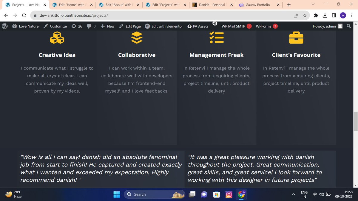 ankitchy1981's tweet photo. "🚀Today, I've proudly unveiled my advanced portfolio website, showcasing my skills and achievements. The blog section, a collaborative project with my mentor, is the next exciting chapter in this digital journey💻."
Here's the link of my website :- https://t.co/AMn5fFdqMy https://t.co/Un95zGBVVp