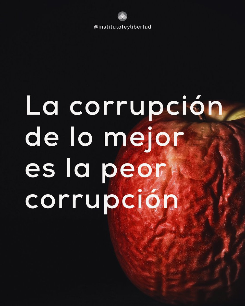 «Josef Pieper dice que "lenguaje no significa sino relación con la realidad". Corromperlo, entonces, es utilizarlo para falsear la realidad...».

Hoy recordamos el artículo de <a href="/Christa_W96/">Christa Walters</a> sobre la corrupción del lenguaje y sus efectos en la política. 🍎

feylibertad.org/la-corrupcion-…