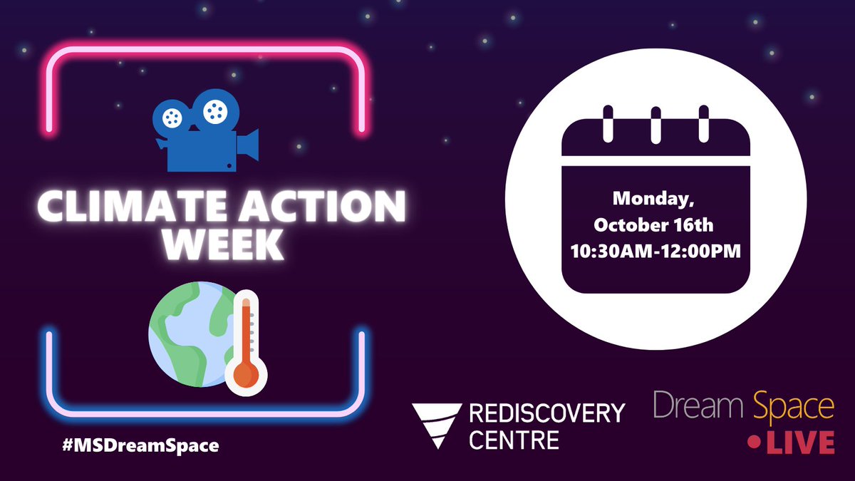 Join us for a unique #MSDreamSpace LIVE lesson with @RediscoveryCtr this #ClimateActionWeek!

Monday, 16th at 10:30 - discover #MakeCode for micro:bit and inspire your class for a sustainable future.

Register now at aka.ms/DSUpcoming 🌍💡