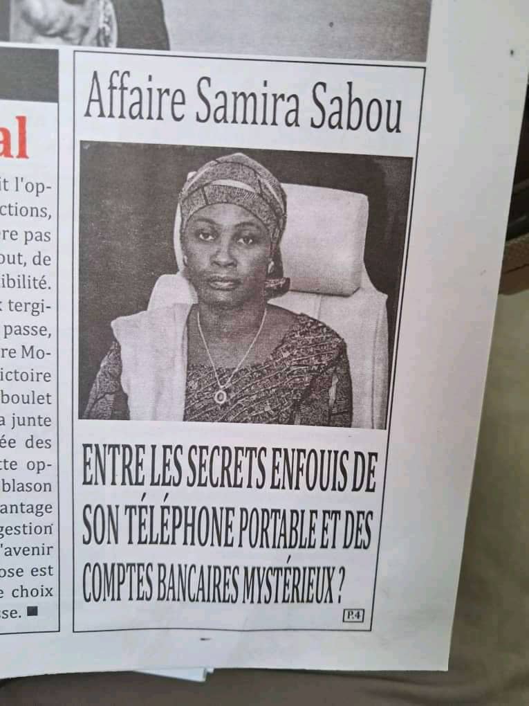 AzizHassoumi's tweet photo. Enlevée récemment par des personnes non identifiées, la journaliste activiste blogueuse #Samira_sabou est mise à la disposition de la #DGDSE, les enquêtes préliminaires ont révélé une dizaine de millions sur le compte bancaire de la journaliste 1/2 https://t.co/5zovTURzpc
