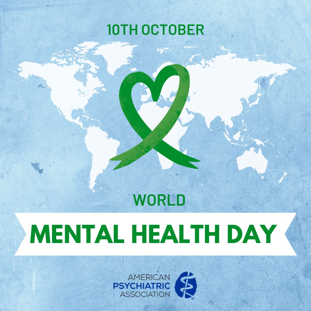 🌍 Today we celebrate mental health around the world—because every mind matters. 💚 Let's foster understanding, empathy, and support for one another. 🤝 #WorldMentalHealthDay #MentalHealthMatters 🌍
