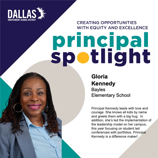 DallasISDSupt's tweet photo. If you go to her school, Principal Kennedy knows your name. https://t.co/bohIg6QPEq