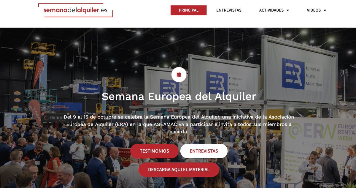 AltrexES's tweet image. 👉Desde Altrex nos sumamos a la Semana Europea del Alquiler una iniciativa de la Asociación Europea de Alquiler (ERA) en la que Asociación ASEAMAC ha participado.

🟢 Encontraréis contenido divulgativo en la web semanadelalquiler.es

#SemanaDelAlquiler2023 #VentajasDelAlquiler