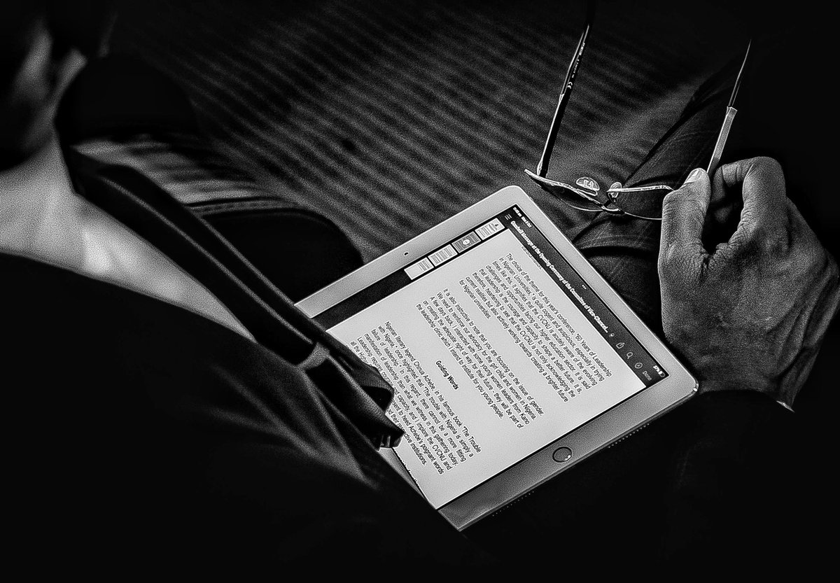 tobilobadearest's tweet photo. The Deputy Speaker @OfficialBenKalu spends some more time on reflection and reviewing through his speech before sharing wisdom on stage at Baze University yesterday.
.
10th October 2023
#deputyspeakerhouseofrepresentatives #tobilobadearest #ds004🇳🇬 https://t.co/MwV6EA0odX