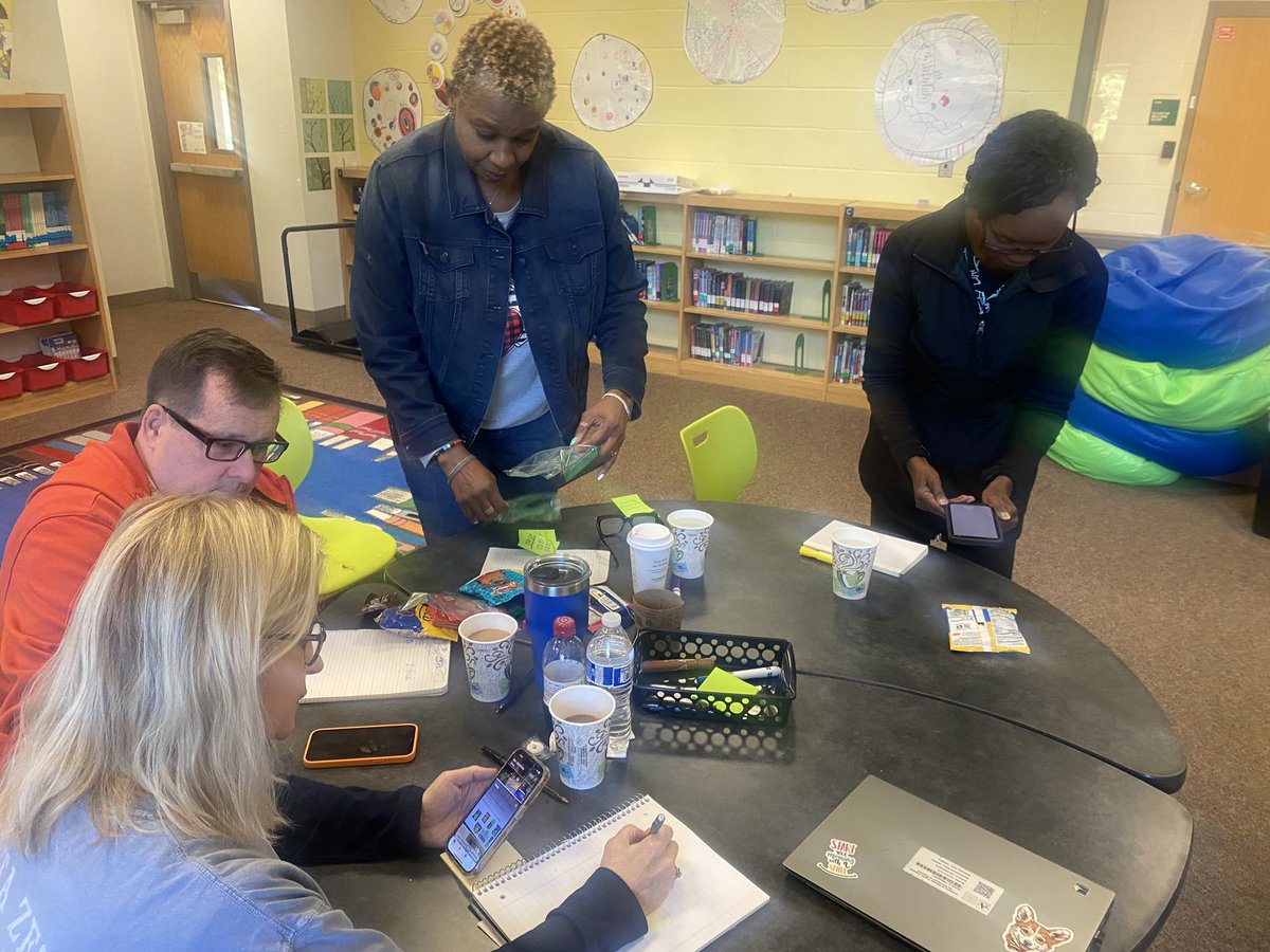 learningashley's tweet photo. Sarah Smith teachers and staff engaged in mathematical modeling! @MetroRESA @SarahSmithElem @dehutson7 
Thank you so much to Miranda Westbrook for facilitating and the SSEF for making this learning possible. https://t.co/djFsgw4lFW