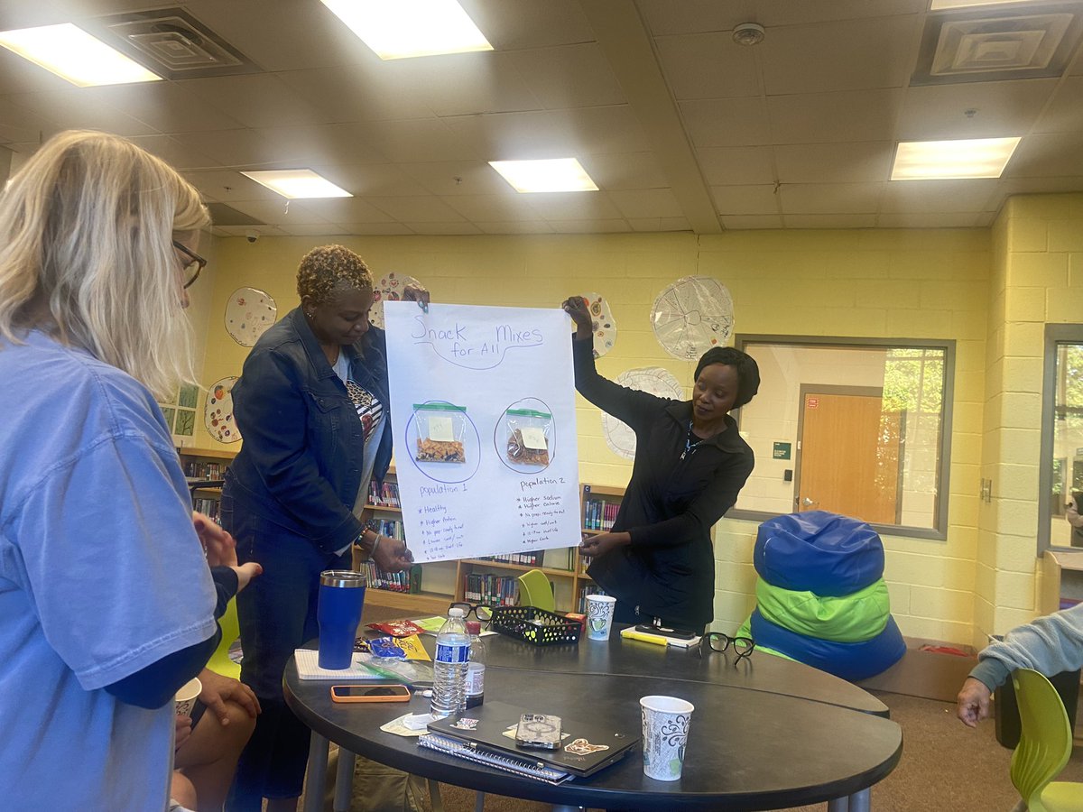learningashley's tweet photo. Sarah Smith teachers and staff engaged in mathematical modeling! @MetroRESA @SarahSmithElem @dehutson7 
Thank you so much to Miranda Westbrook for facilitating and the SSEF for making this learning possible. https://t.co/djFsgw4lFW