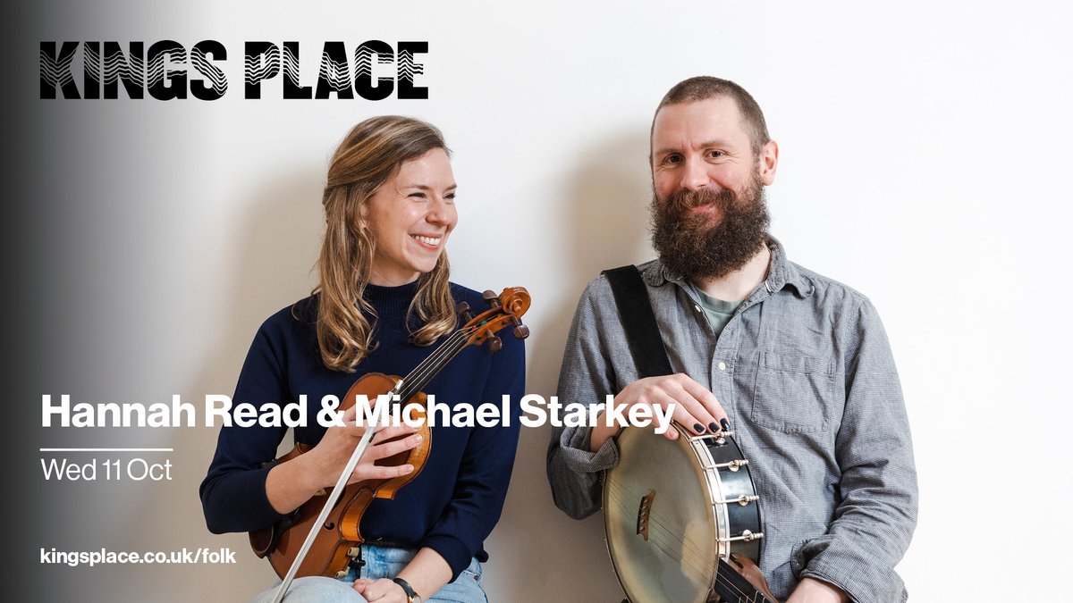 Award-winning fiddle player @readHannah and multi-instrumentalist Michael Starkey join forces in Hall Two for a rich, dynamic and unmissable performance at Kings Place. Wednesday. 🎟️kingsplace.co.uk/whats-on/folk/…