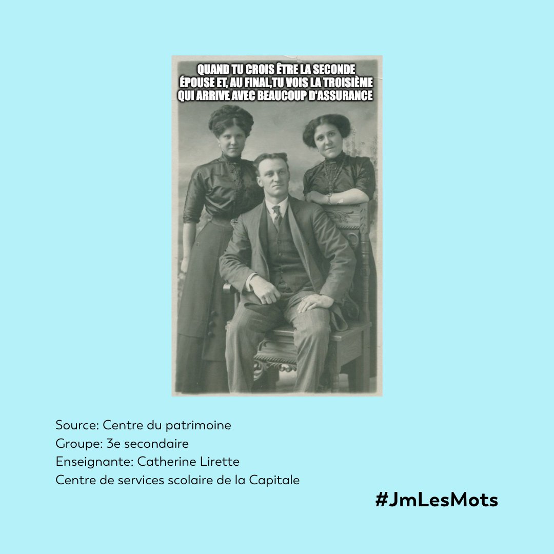 J’aime les mots... et les MÈMES!

Dans le cadre de J’aime les mots, les jeunes du Québec et de la francophonie canadienne sont invités à créer des mèmes à partir d’archives par dix institutions culturelles, dont le Centre du patrimoine (Manitoba), le <a href="/mnbaq/">Musée national des beaux-arts du Québec</a> et le <a href="/MuseePOP/">Musée POP</a>. ✨
