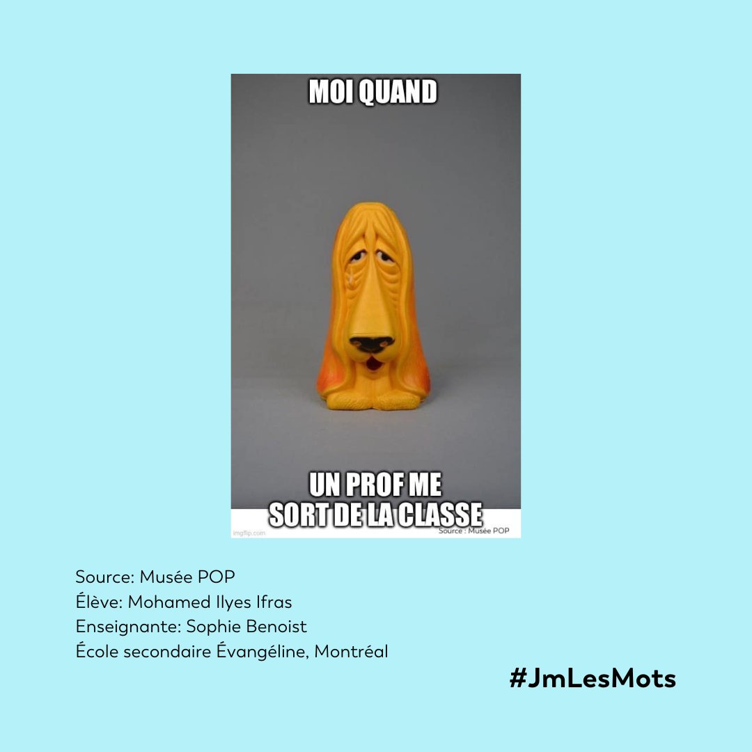 les_journees's tweet photo. J’aime les mots... et les MÈMES!

Dans le cadre de J’aime les mots, les jeunes du Québec et de la francophonie canadienne sont invités à créer des mèmes à partir d’archives par dix institutions culturelles, dont le Centre du patrimoine (Manitoba), le @mnbaq et le @MuseePOP. ✨ https://t.co/hEX6nuioOB