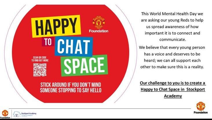 sptacademy's tweet photo. We have been celebrating #WorldMentalHealthDay with the launch of our own #HappyToChat project. 💚 

Students will be designing their own #HappyToChat room in school with the aim of launching this by #ChildrensMentalHealthWeek!

#OpportunityToSucceed https://t.co/ALR1VLrxhf