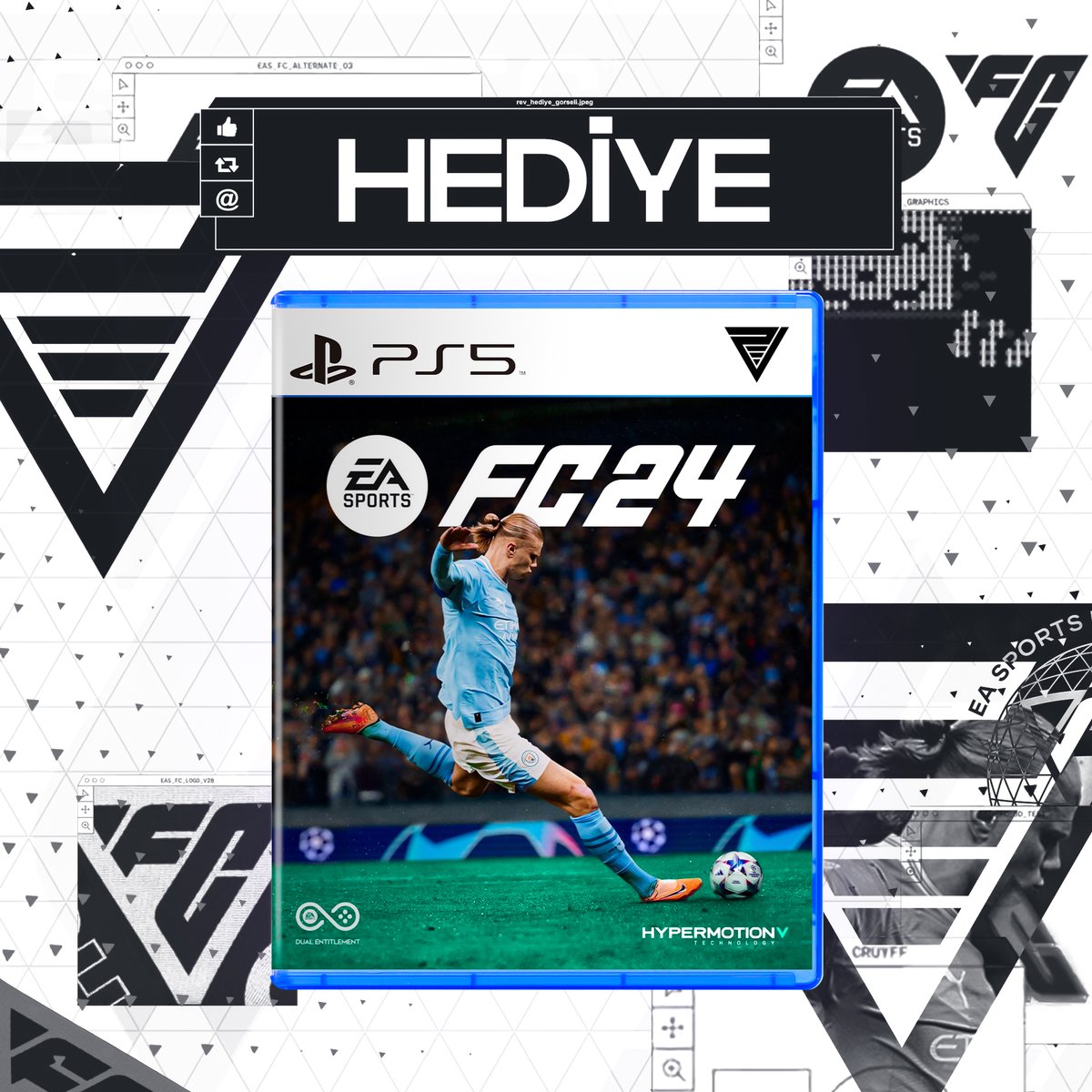 ErhanTuruncc's tweet photo. EA FC24 Standart sürüm hediyesi 🎁

Katılım şartları ⬇️

✅ @Revenger_Ryan ve @boostesportcom takip et
✅ Gönderiyi beğen ve repost et ❤️ ♻️

Tüm platformlarda geçerli ve eğer oyuna sahipsen aynı değerde FP olarak gönderilir. Kazanan 20 Ekim günü açıklanacaktır. https://t.co/csmPLoiWcQ