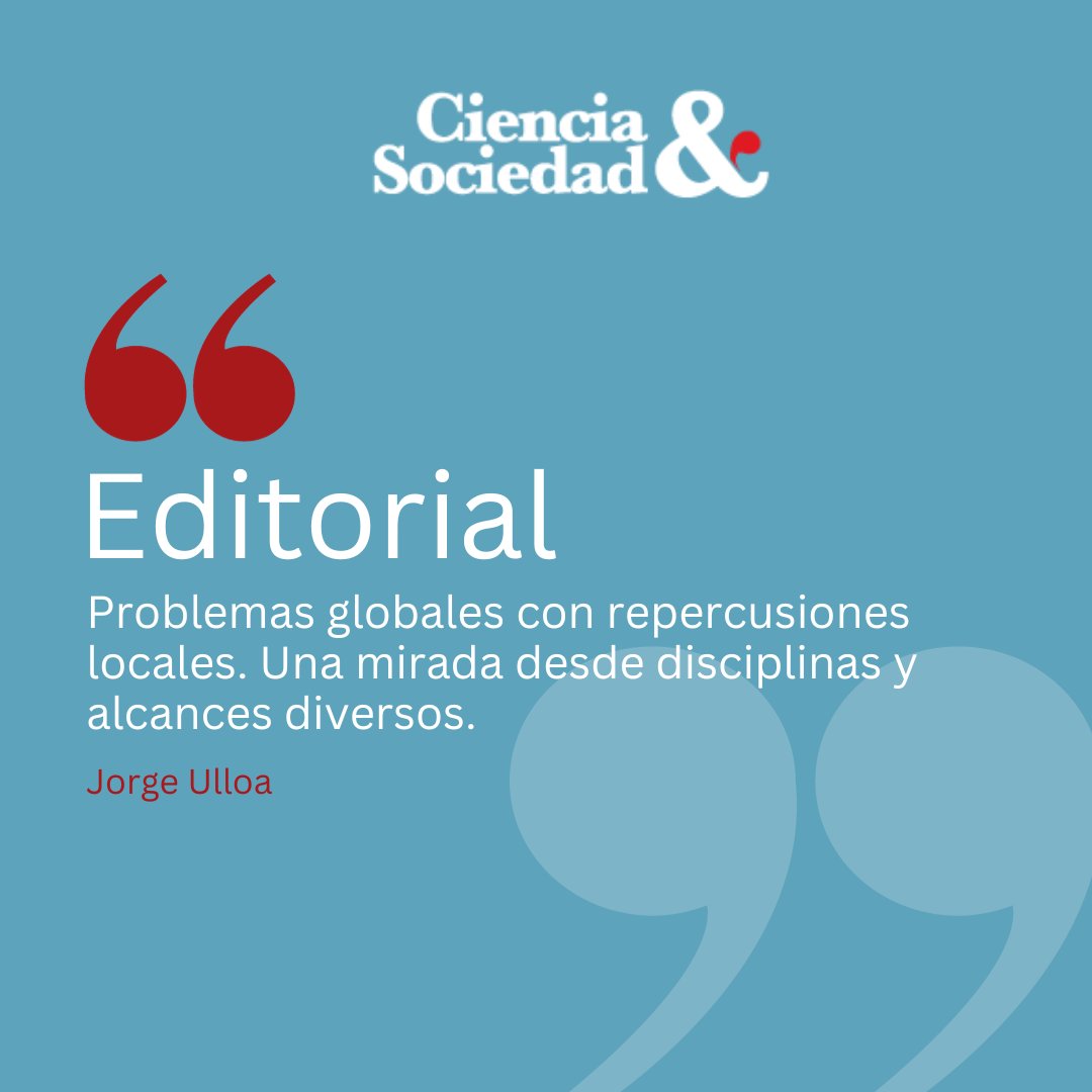 Anunciamos la salida del Vol. 48 Núm. 3 (2023). Esta tercera entrega del 2023 de Ciencia y Sociedad tiene  como  particularidad  el  abordaje  de  problemáticas de alcance global que reciben una mirada enfocada  en  sus  repercusiones  locales.

revistas.intec.edu.do/index.php/ciso…

#intec