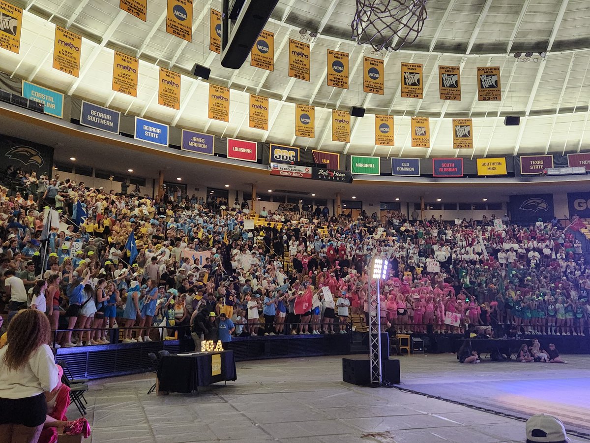 southernmissDSA's tweet photo. Tuesday recap of Homecoming: Bring It On Eagle Style! ๐บ๐ชฉ๐ฏ #SMTTT #USMhomecoming https://t.co/m4A9DKB6fm