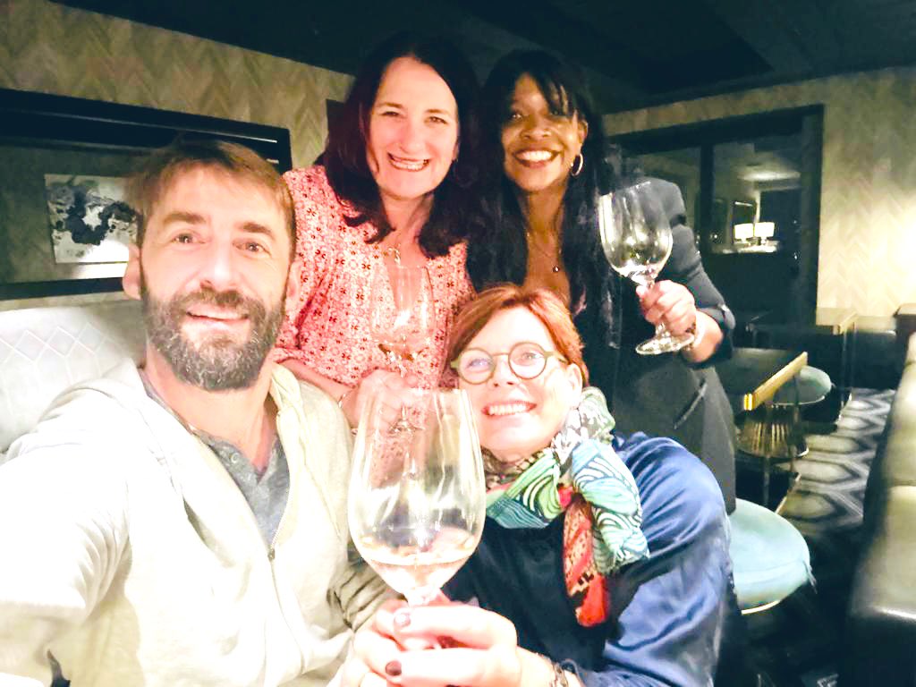 colleencoll's tweet image. Pre-gamin’ with Speakeasy media peeps! @HashiConf #hashicorp #techconferences #cloudmavenslive #womenintech