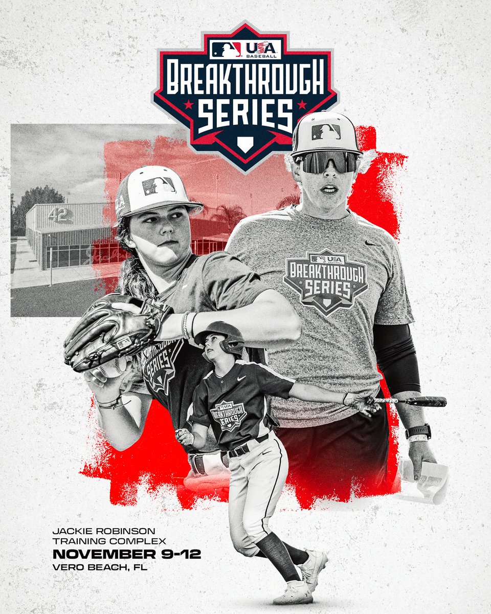 Girls Baseball Breakthrough Series at <a href="/JRTC42/">Jackie Robinson Training Complex</a> in Vero Beach, FL is 1 month away!!⚾️🌴